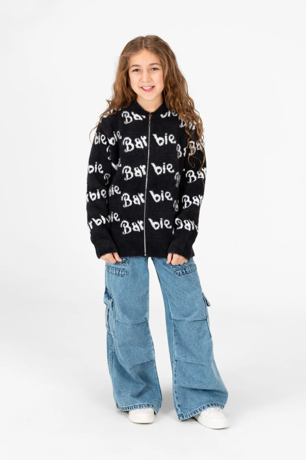 Girl's Jakar Barbie Print Full Zip Pullover - Image 4