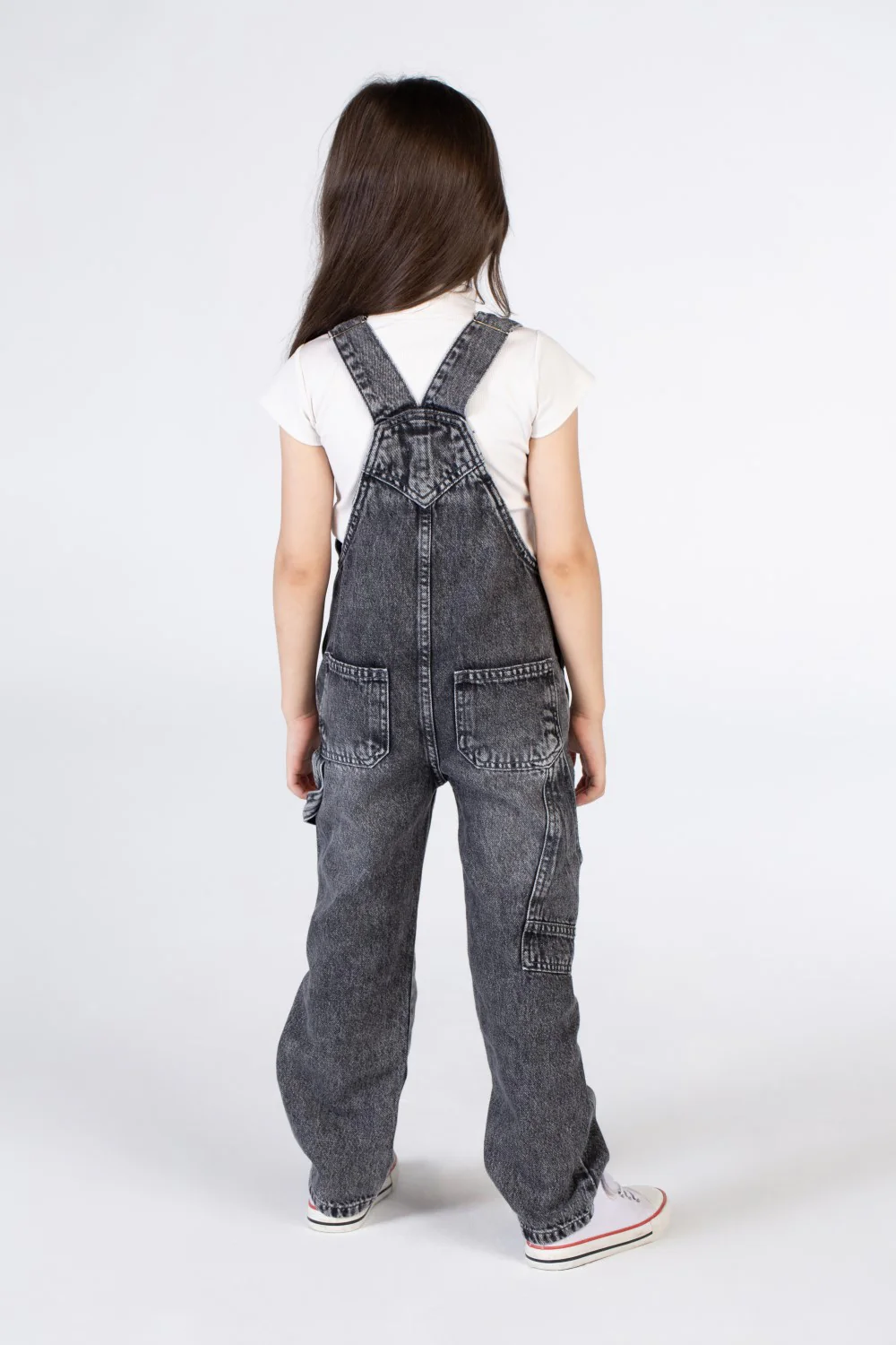 Girls jeans Slouchy Jumpsuit With A Front Pocket And A Unique Cut - Image 10