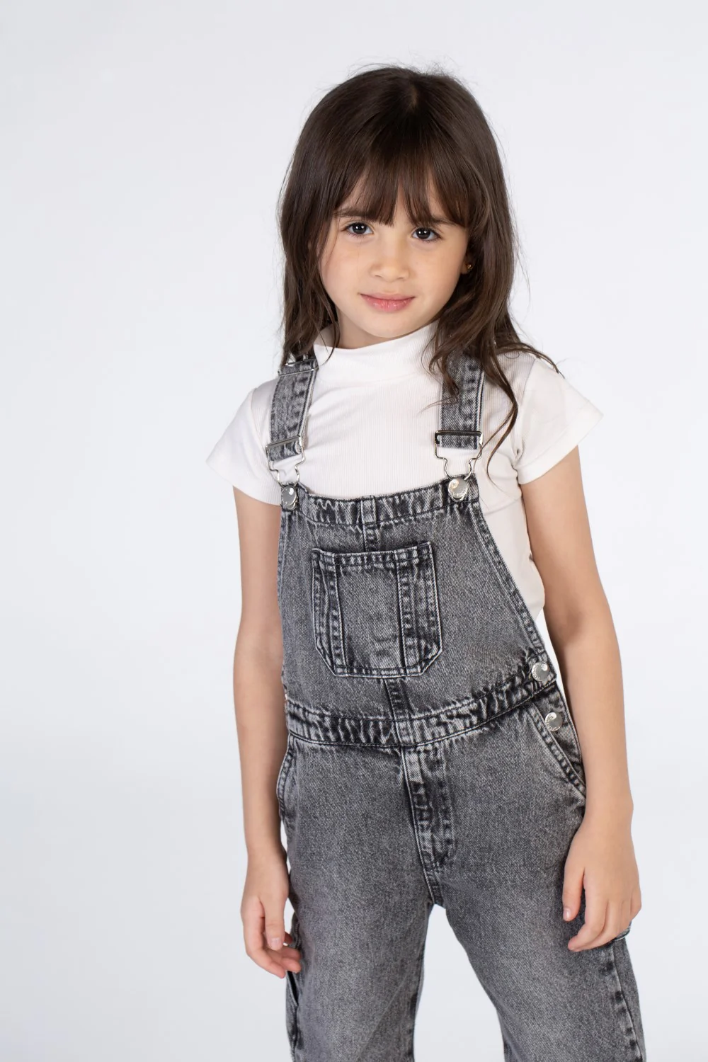 Girls jeans Slouchy Jumpsuit With A Front Pocket And A Unique Cut - Image 16
