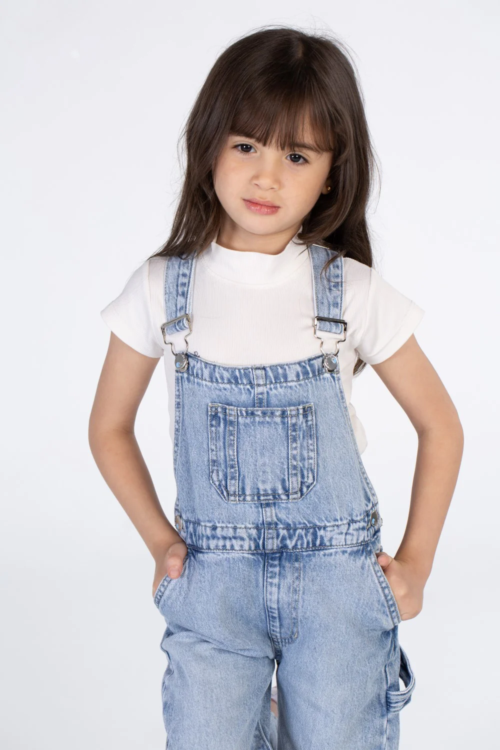 Girls jeans Slouchy Jumpsuit With A Front Pocket And A Unique Cut - Image 20