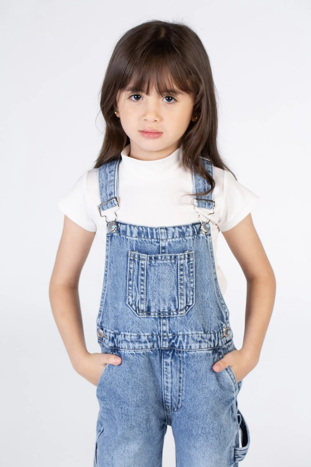 Girls jeans Slouchy Jumpsuit With A Front Pocket And A Unique Cut - Image 4