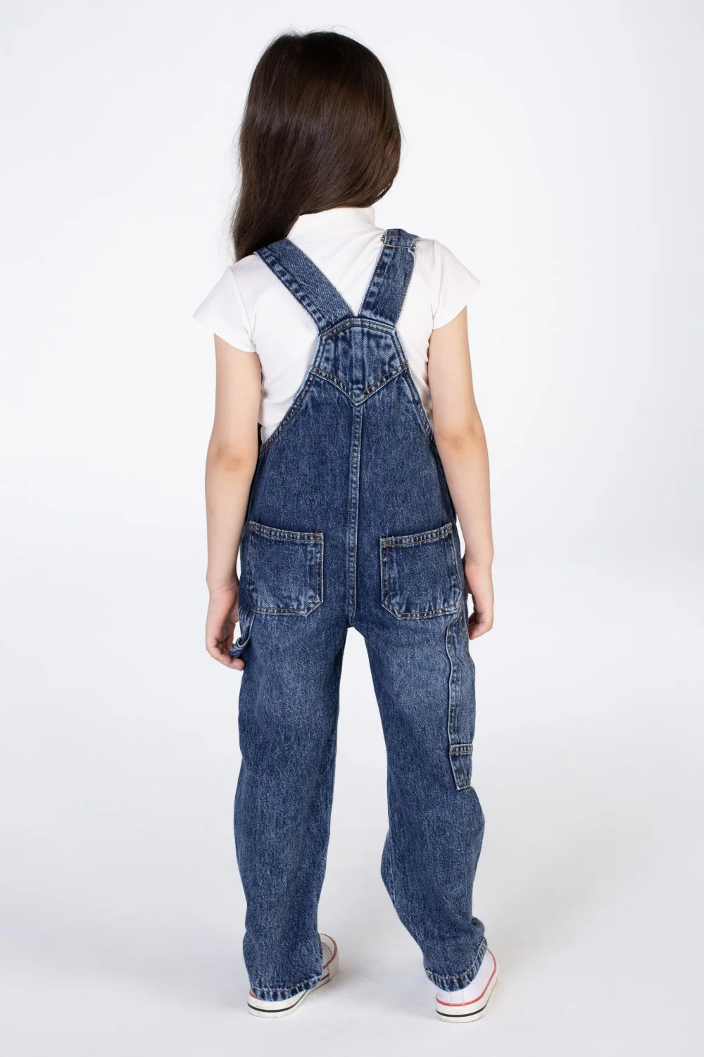 Girls jeans Slouchy Jumpsuit With A Front Pocket And A Unique Cut - Image 6