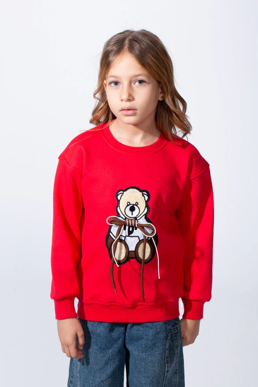 Girl's Long Sleeve Round Neck Slim Fit With Chest Print Casual Everyday Wear Comfy Sweatshirt - Image 5