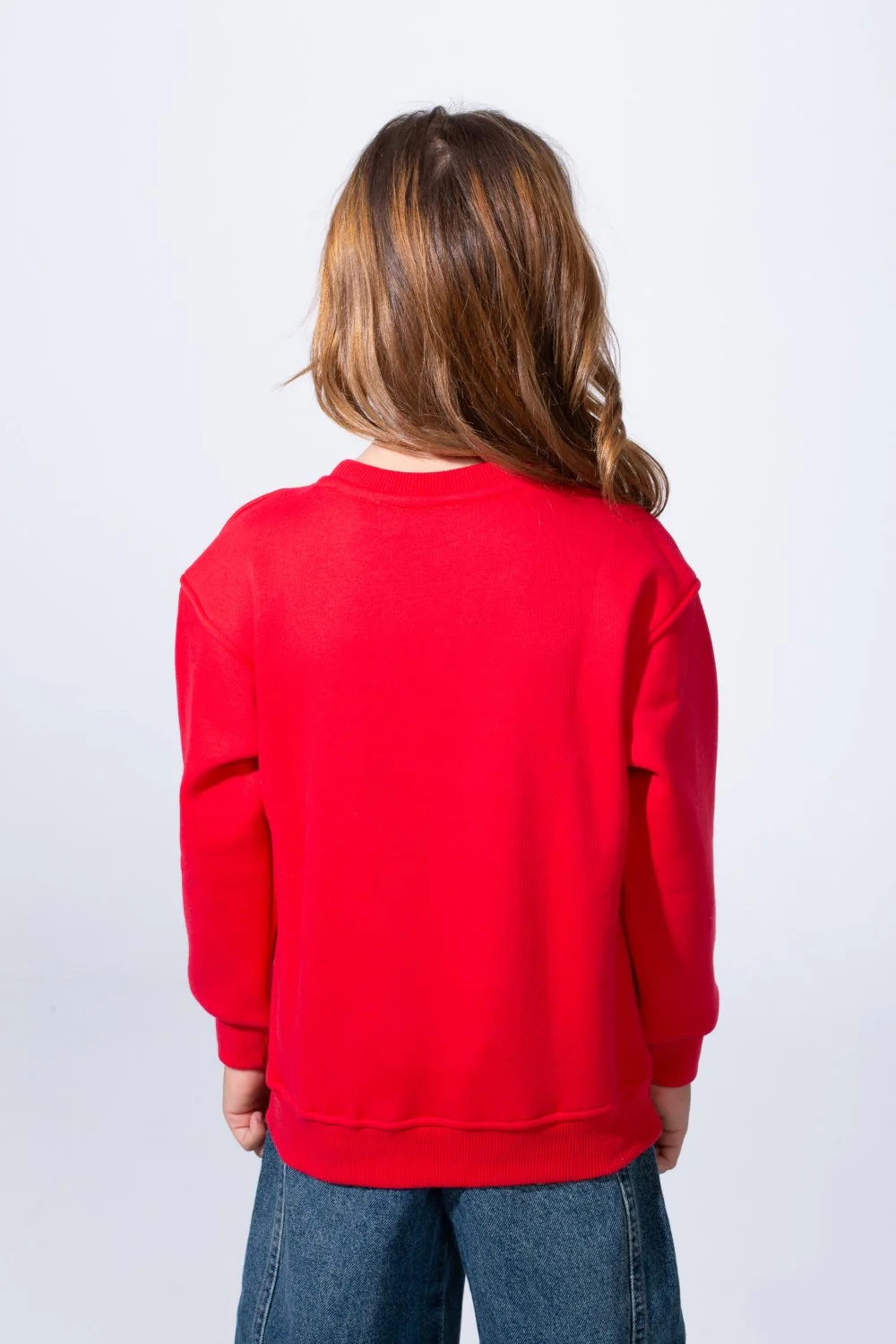 Girl's Long Sleeve Round Neck Slim Fit With Chest Print Casual Everyday Wear Comfy Sweatshirt - Image 6