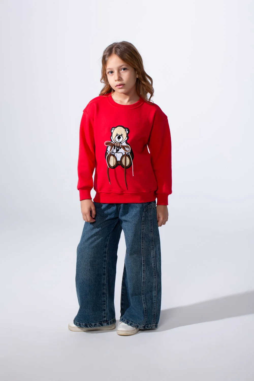 Girl's Long Sleeve Round Neck Slim Fit With Chest Print Casual Everyday Wear Comfy Sweatshirt - Image 7