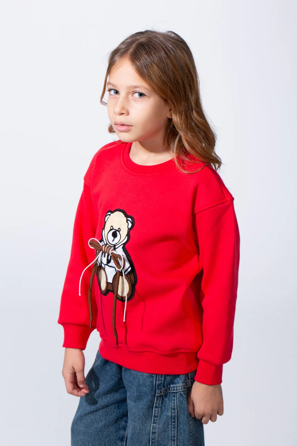 Girl's Long Sleeve Round Neck Slim Fit With Chest Print Casual Everyday Wear Comfy Sweatshirt - Image 8