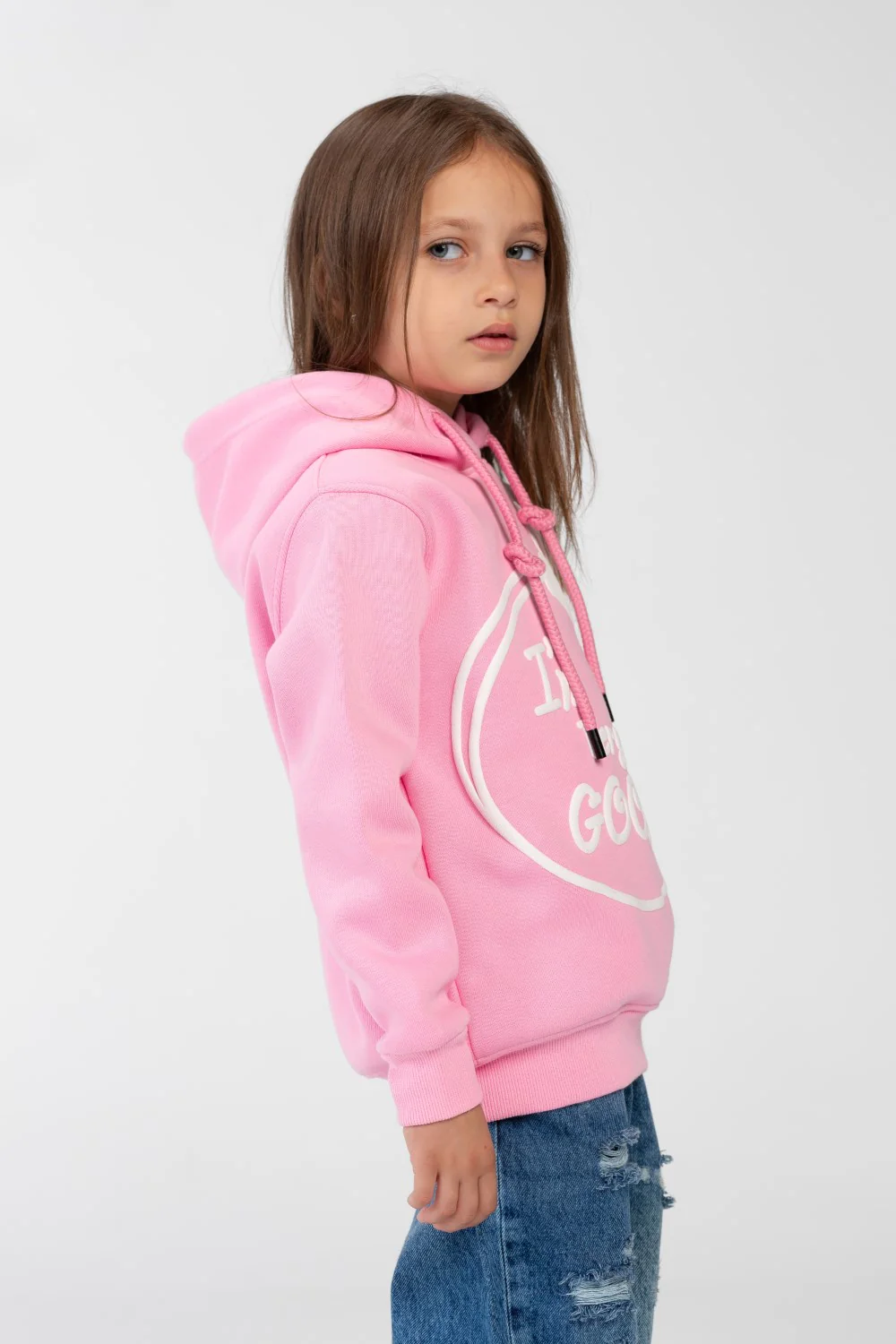 Girl's Long Sleeved Hooded Sweatshirt - Image 11