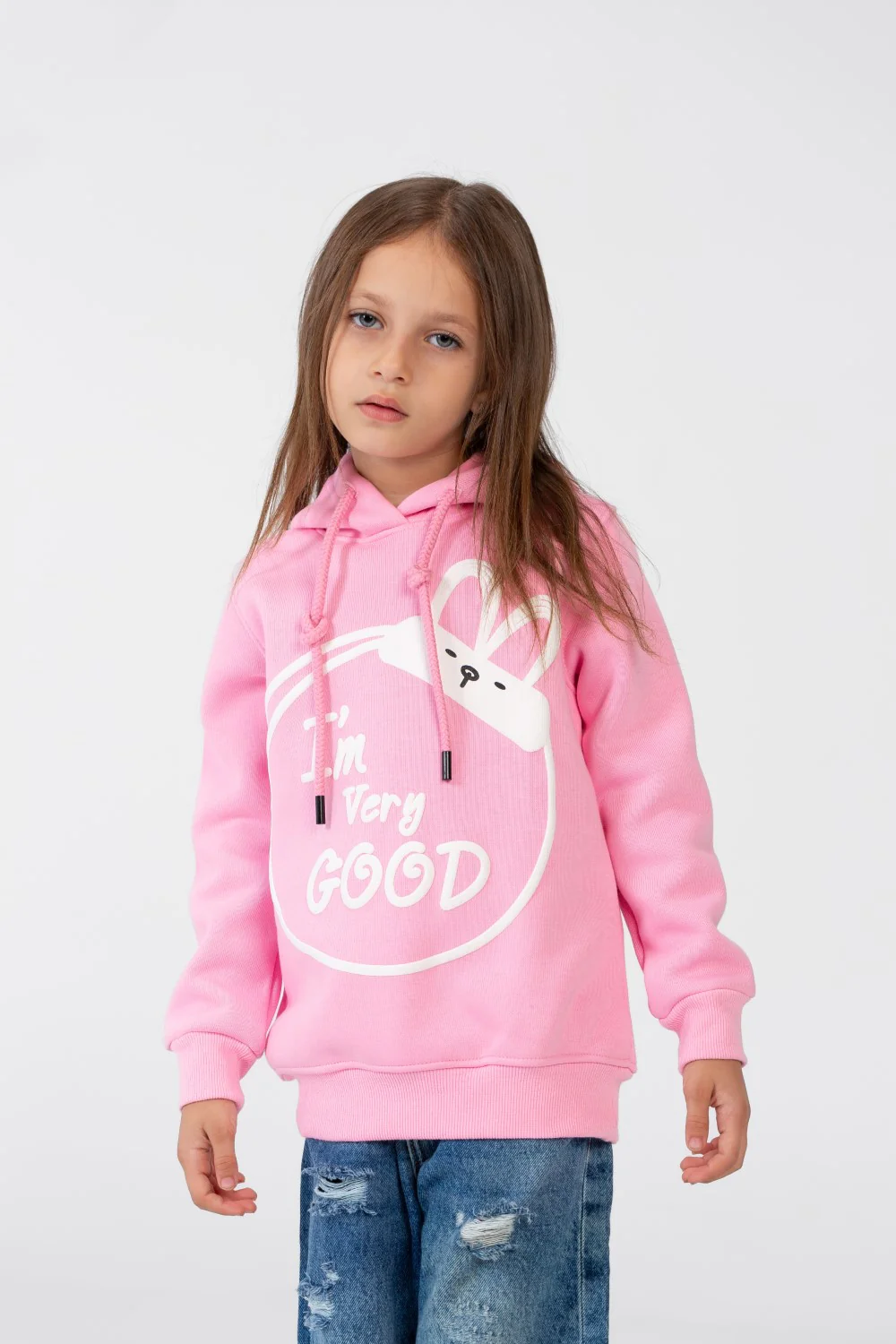 Girl's Long Sleeved Hooded Sweatshirt - Image 9