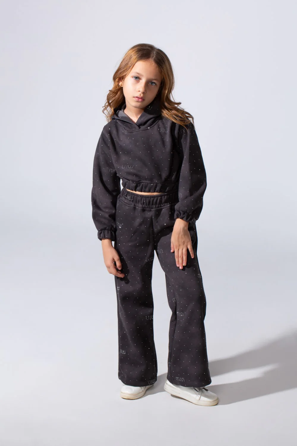Girl's Melton Slim Fit Galaxy Wash Two-Piece Outfit Set
