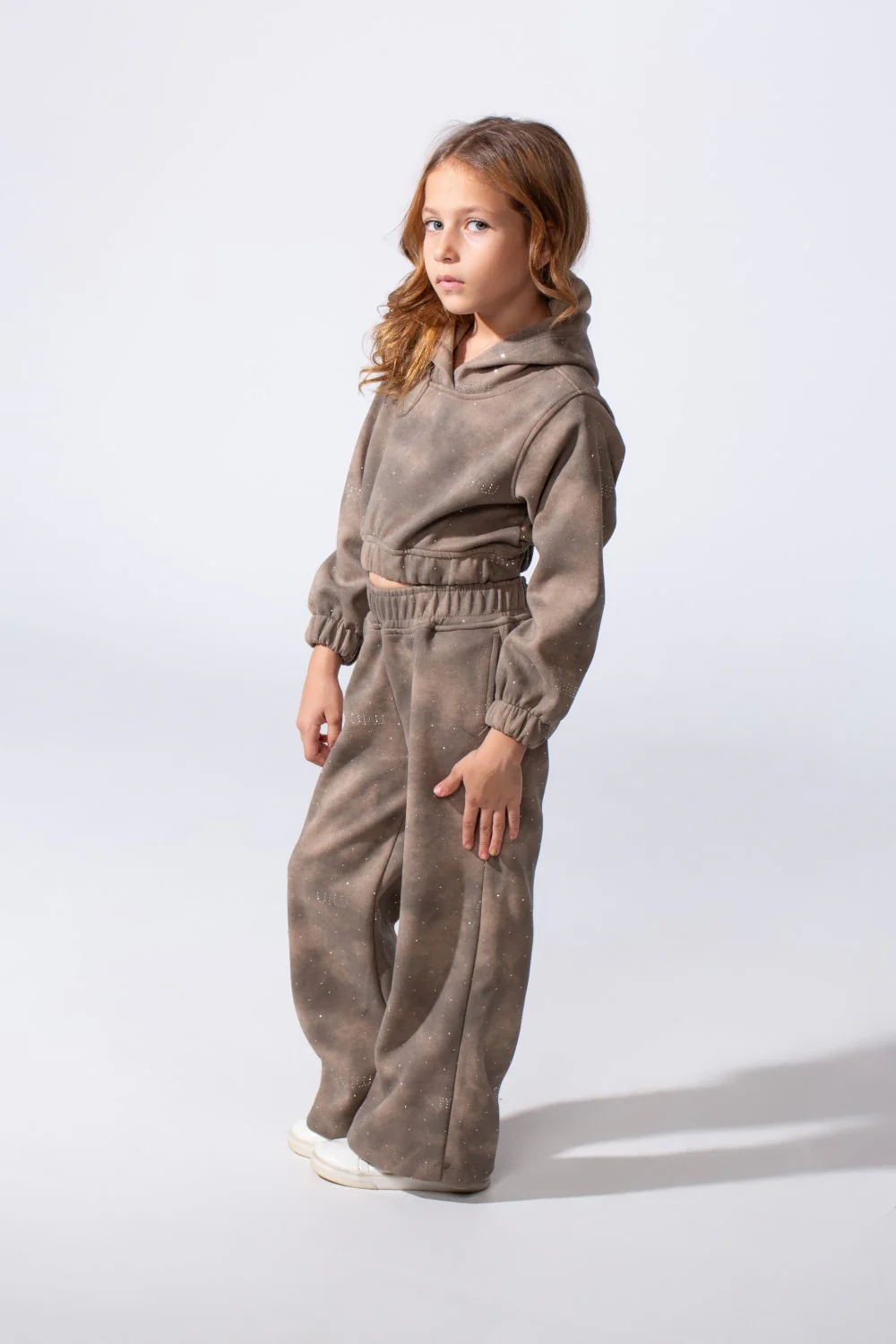 Girl's Melton Slim Fit Galaxy Wash Two-Piece Outfit Set - Image 12