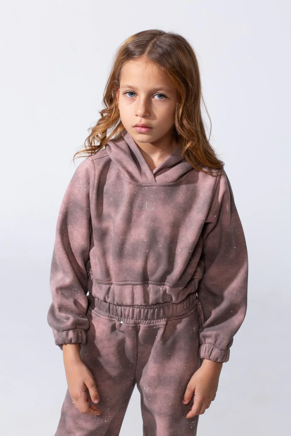 Girl's Melton Slim Fit Galaxy Wash Two-Piece Outfit Set - Image 7