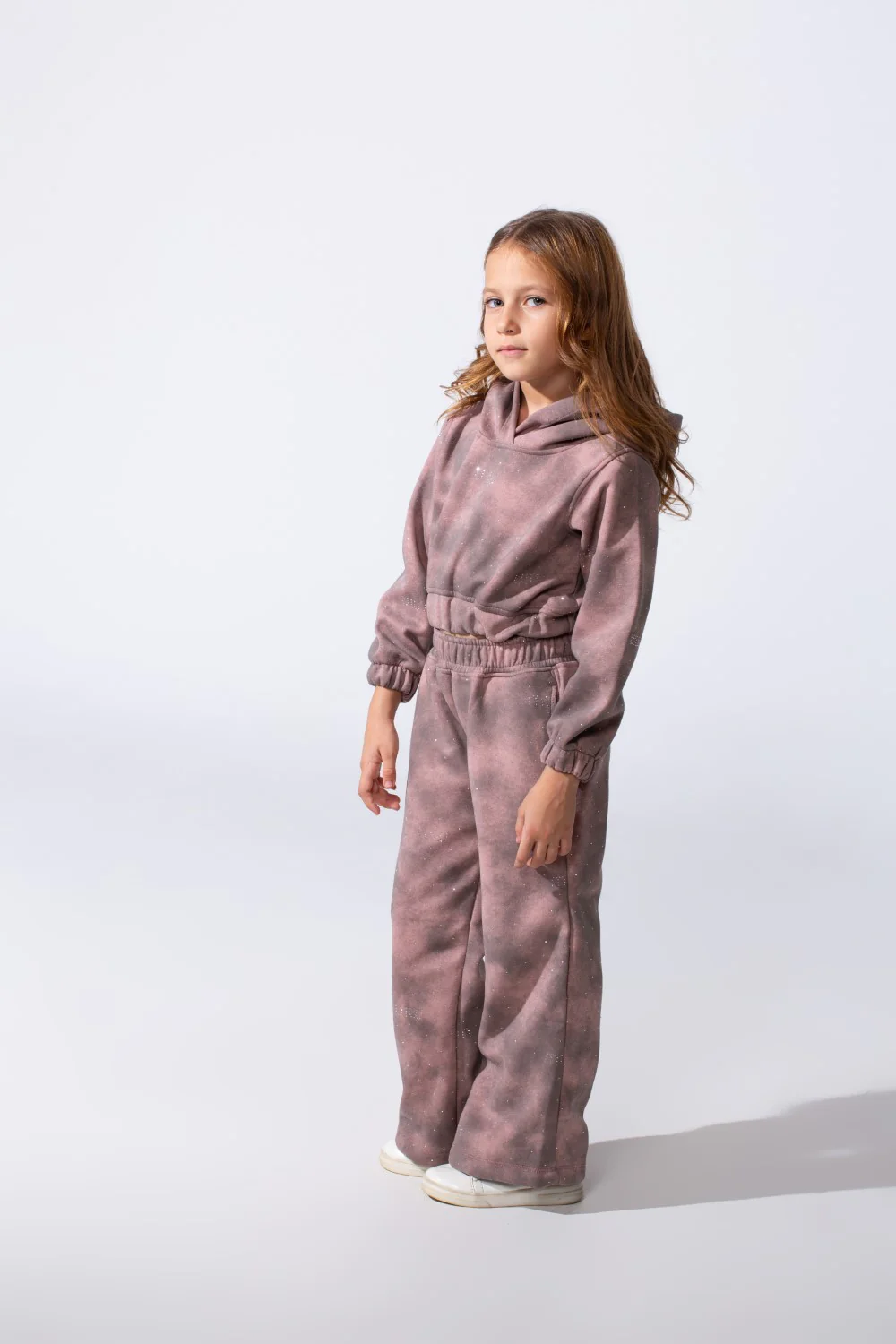 Girl's Melton Slim Fit Galaxy Wash Two-Piece Outfit Set - Image 8