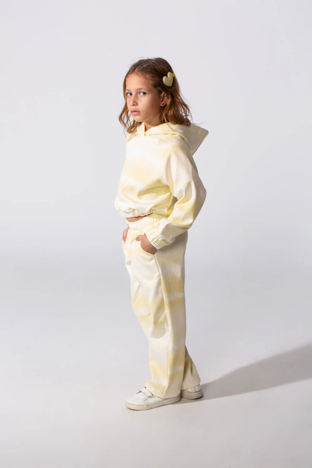 Girl's Melton Tow-Piece Slim Fit Cropped Outfit Set - Image 12