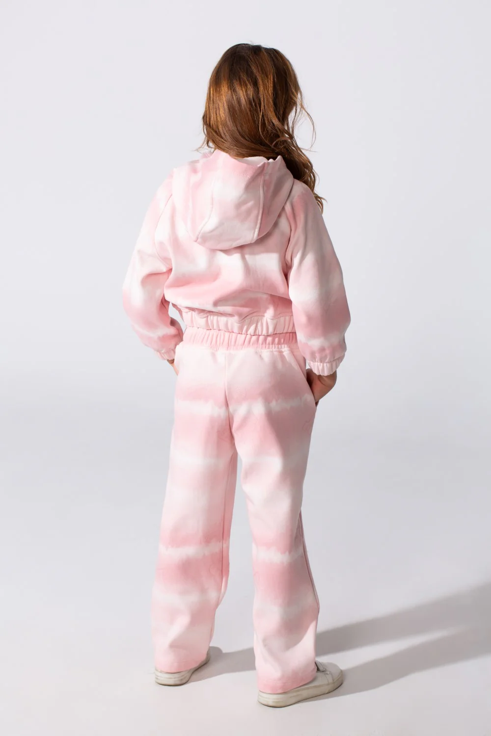 Girl's Melton Tow-Piece Slim Fit Cropped Outfit Set - Image 2