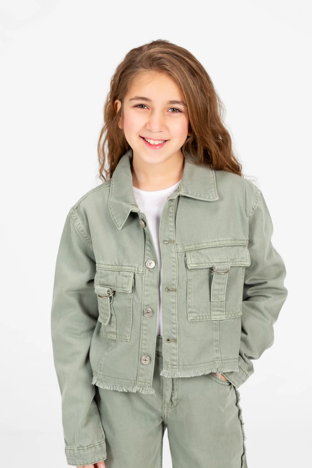 Girl's Modern Slouchy Jeans Outfit Set - Image 12