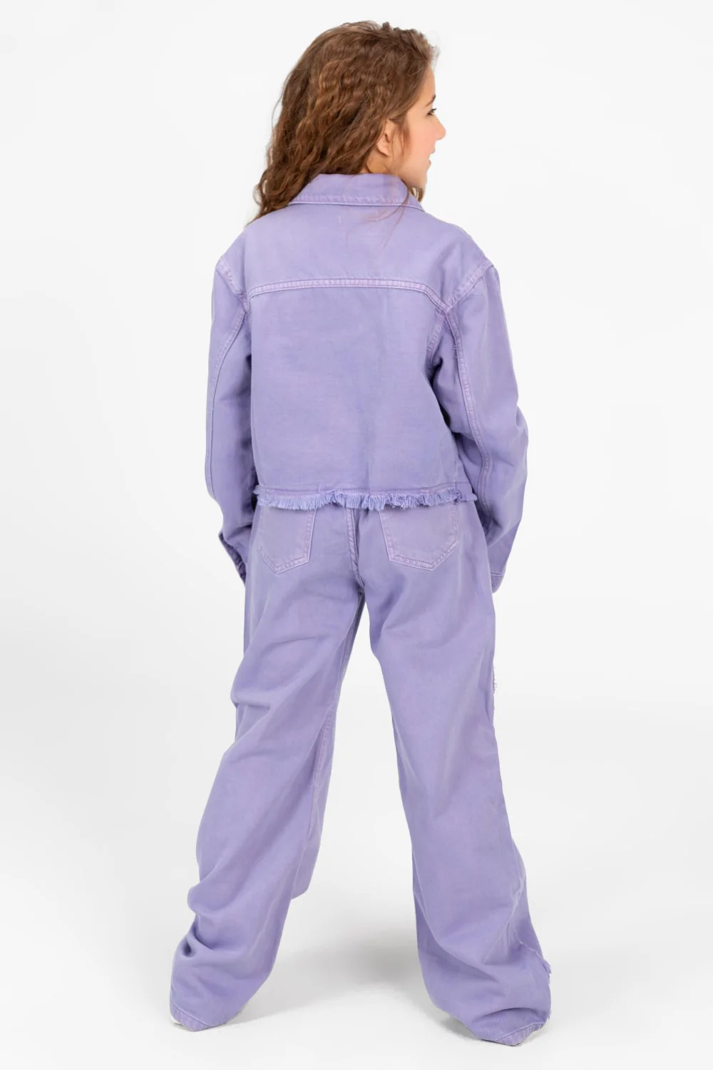 Girl's Modern Slouchy Jeans Outfit Set - Image 6