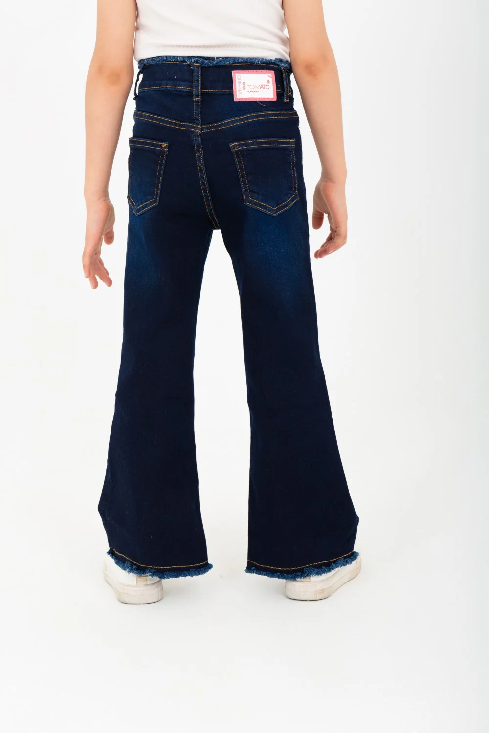 Girls Open Bottom Jeans With A New Cut pants - Image 2