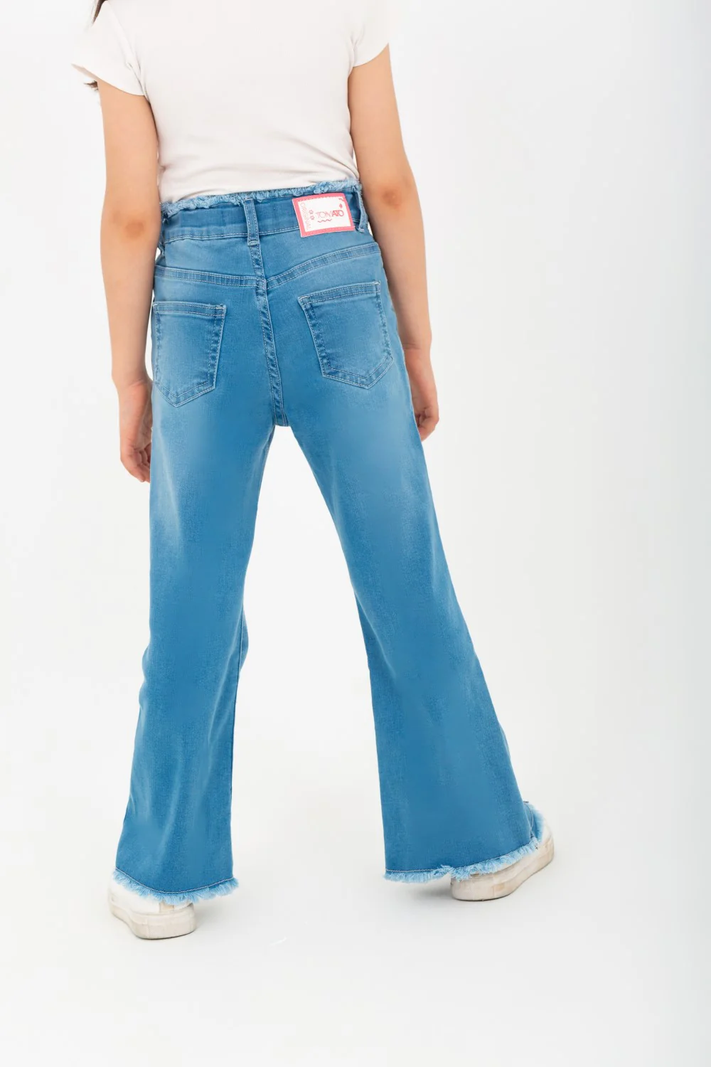 Girls Open Bottom Jeans With A New Cut pants - Image 5