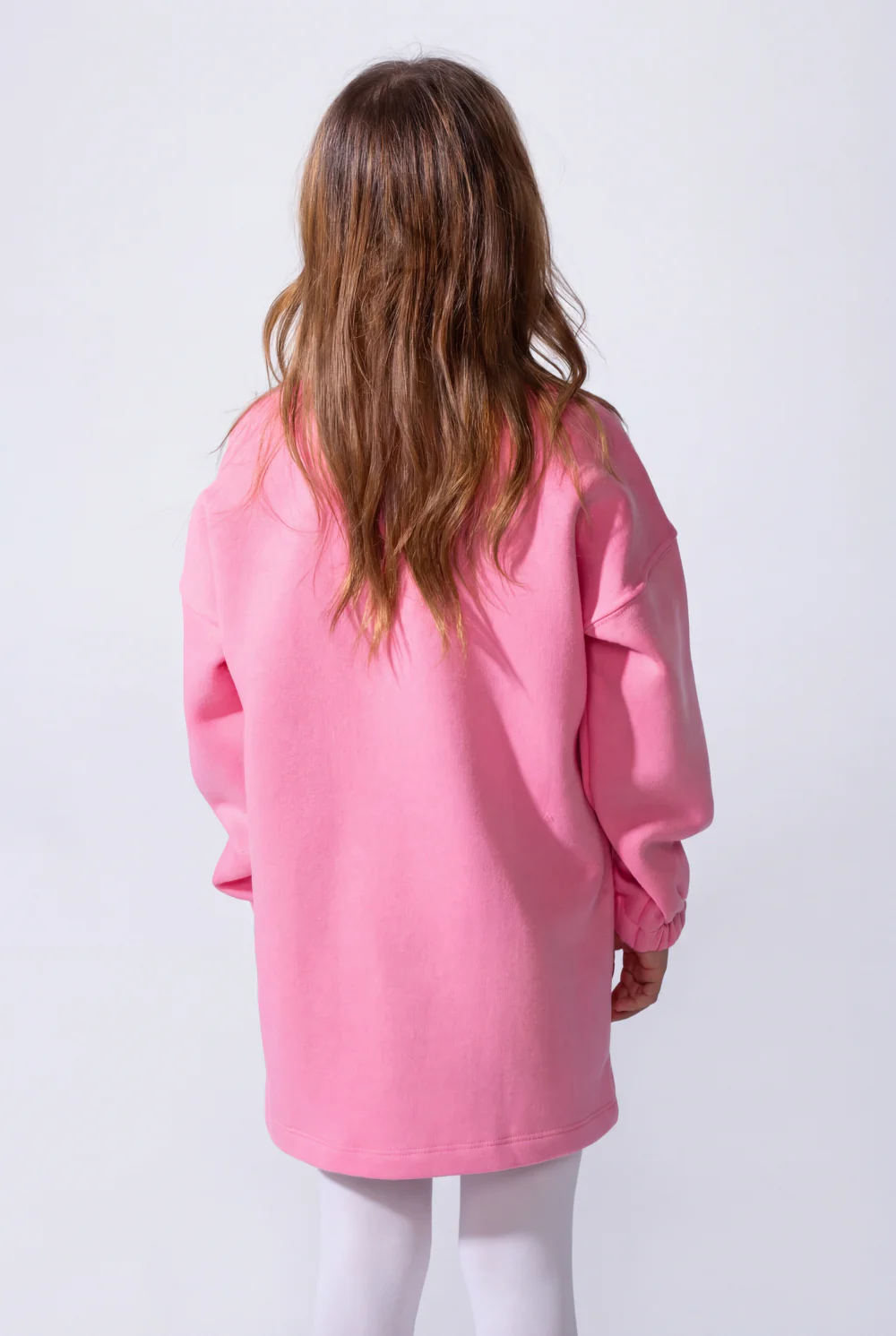 Girls’ Oversized Long-Sleeve With Comfortable Crew Neck Dropped Shoulders Playful Graphic Print  Cozy Casual Modern Melton Sweatshirt - Image 10