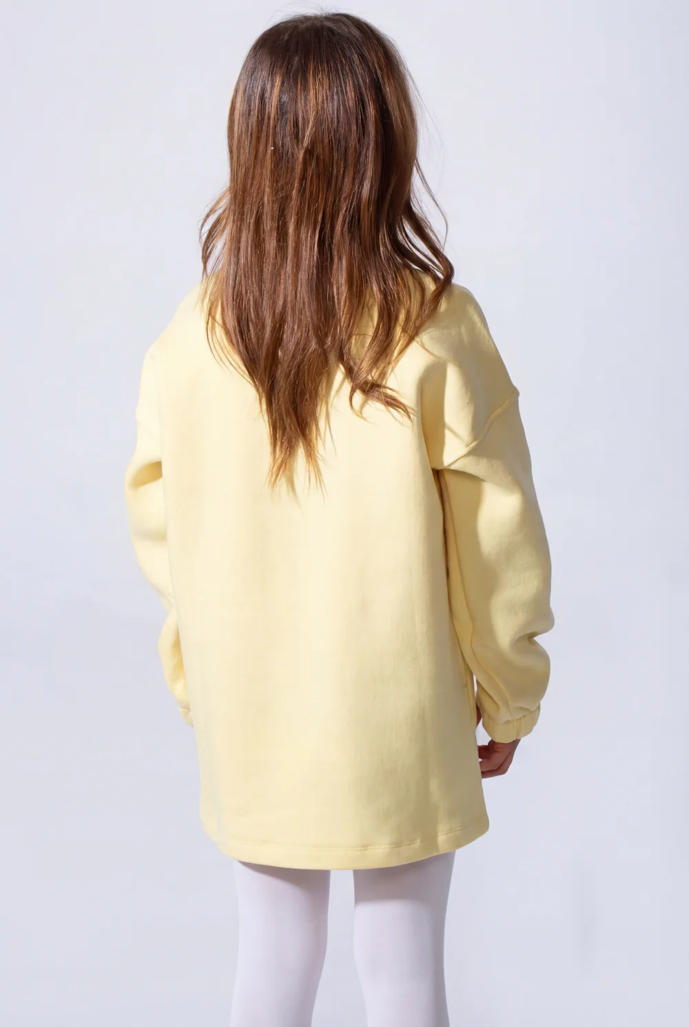Girls’ Oversized Long-Sleeve With Comfortable Crew Neck Dropped Shoulders Playful Graphic Print  Cozy Casual Modern Melton Sweatshirt - Image 14