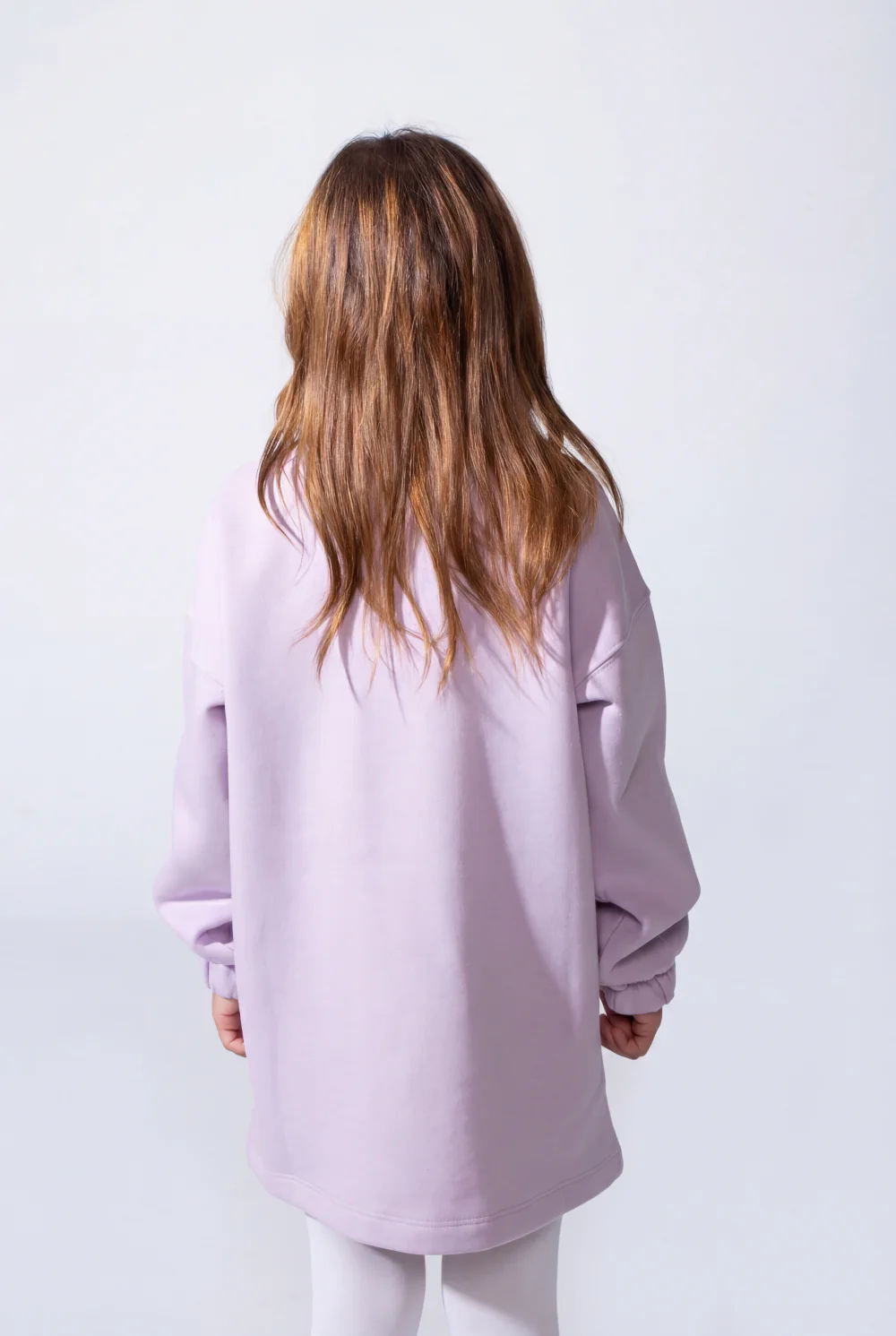 Girls’ Oversized Long-Sleeve With Comfortable Crew Neck Dropped Shoulders Playful Graphic Print  Cozy Casual Modern Melton Sweatshirt - Image 6