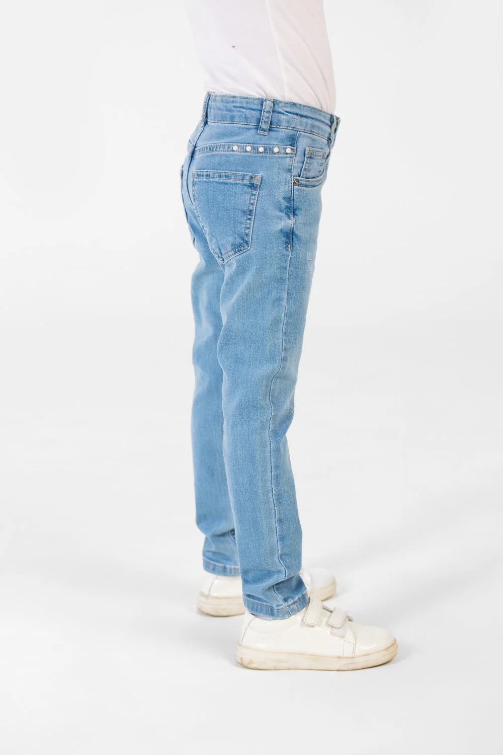 Girl's Pauline Laser Five Pocket Jeans Pants In A Modern Comfortable Fit - Image 3