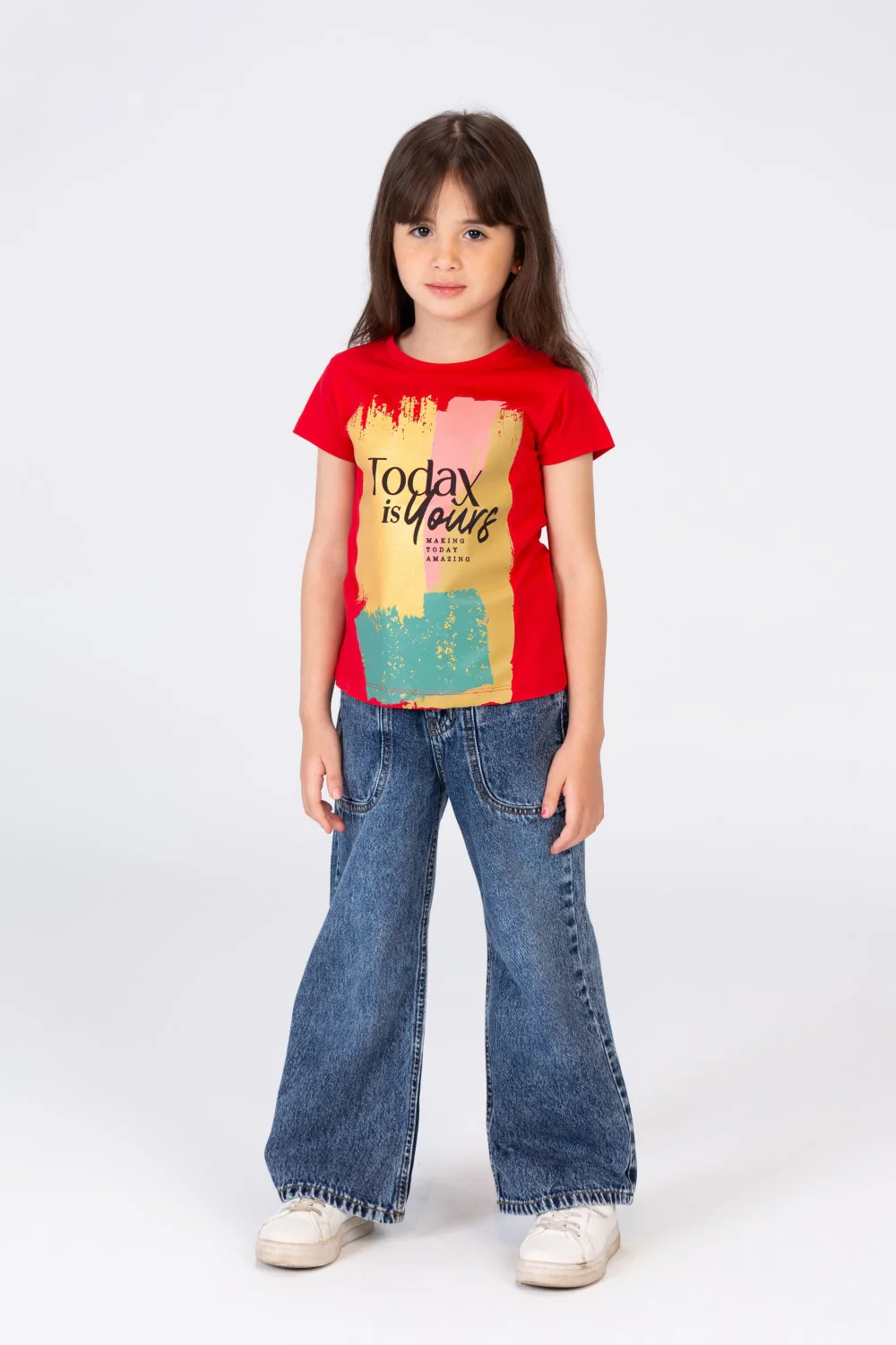 Girls Printed T-shirt With Comfortable And Practical Material - Image 7