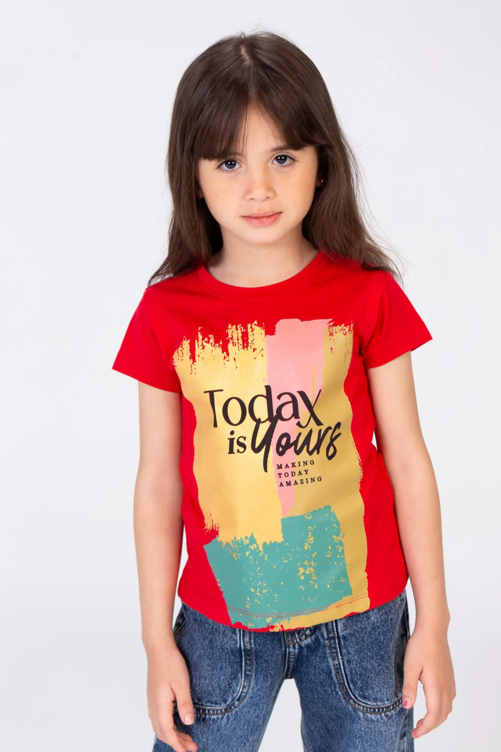 Girls Printed T-shirt With Comfortable And Practical Material - Image 9