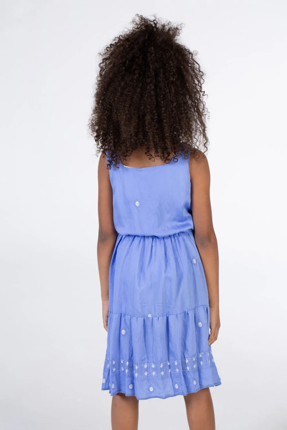 Girls Regular Fit Cut Dress With Ruffles At The Bottom - Image 2