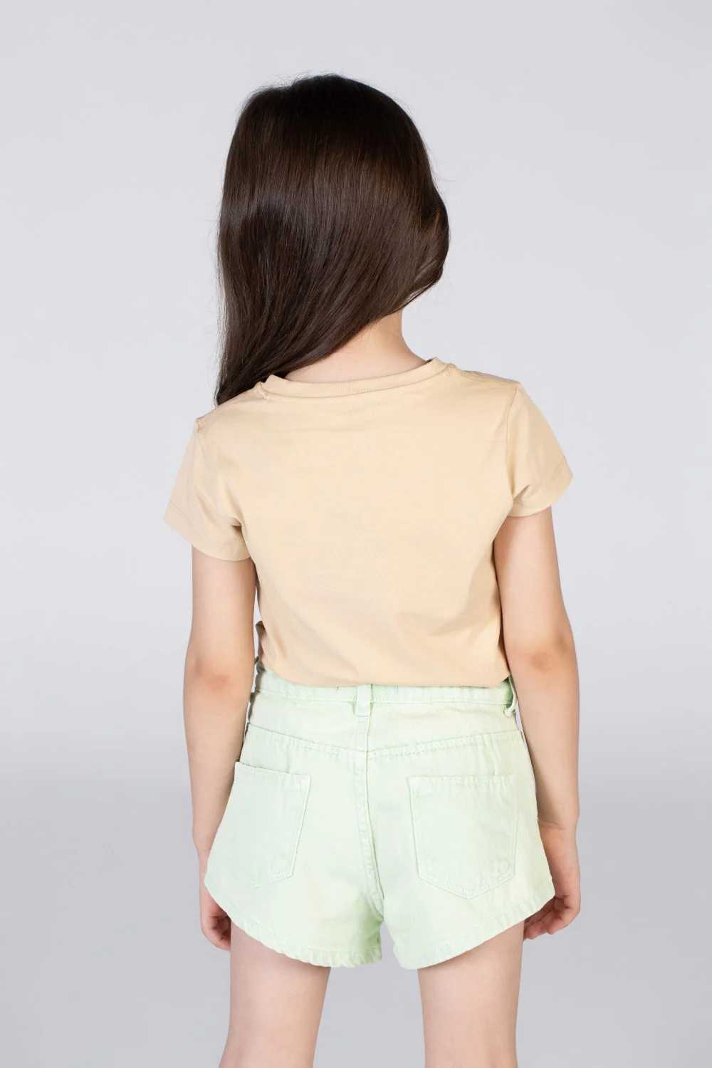 Girls Round Neck Short Sleeves T-shirt With A Distinctive Design On The Front - Image 2