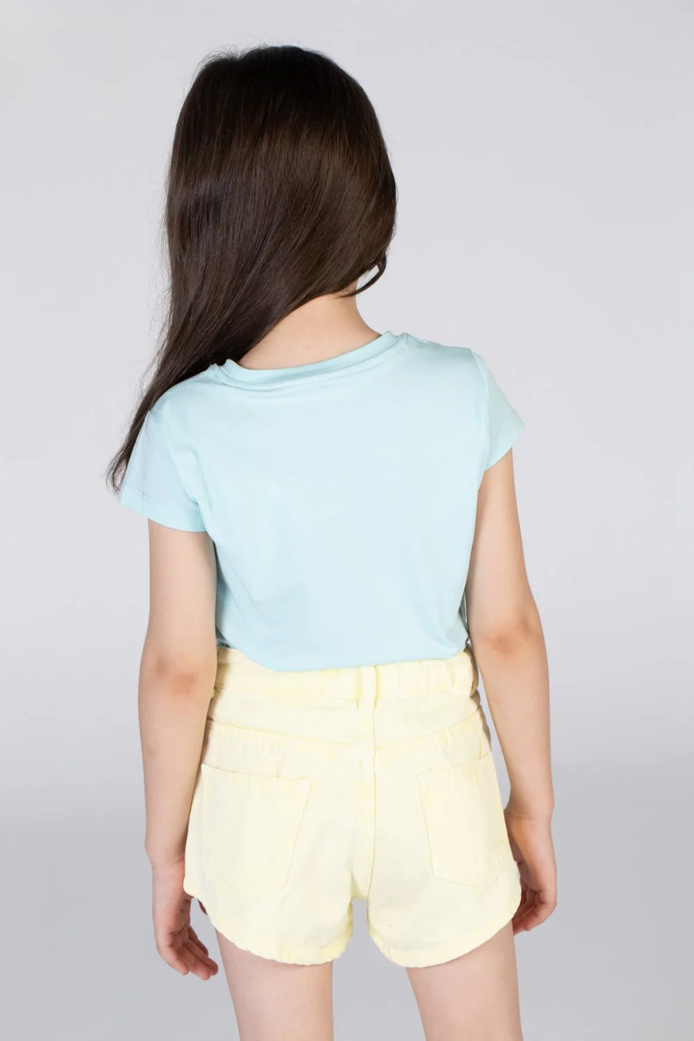 Girls Round Neck Short Sleeves T-shirt With A Distinctive Design On The Front - Image 8