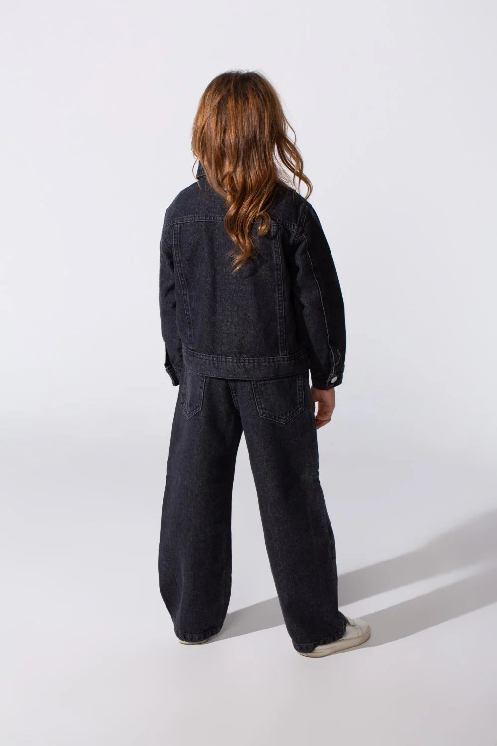 Girl's Slim Fit Denim Basic Modern Outfit - Image 10