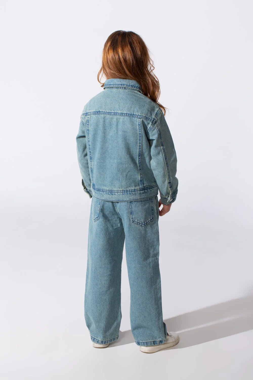 Girl's Slim Fit Denim Basic Modern Outfit - Image 14