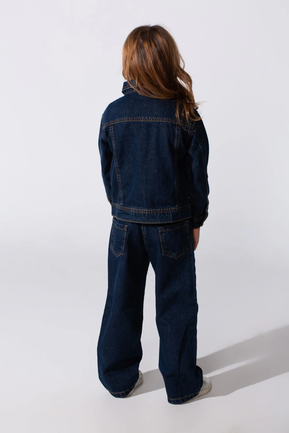 Girl's Slim Fit Denim Basic Modern Outfit - Image 6