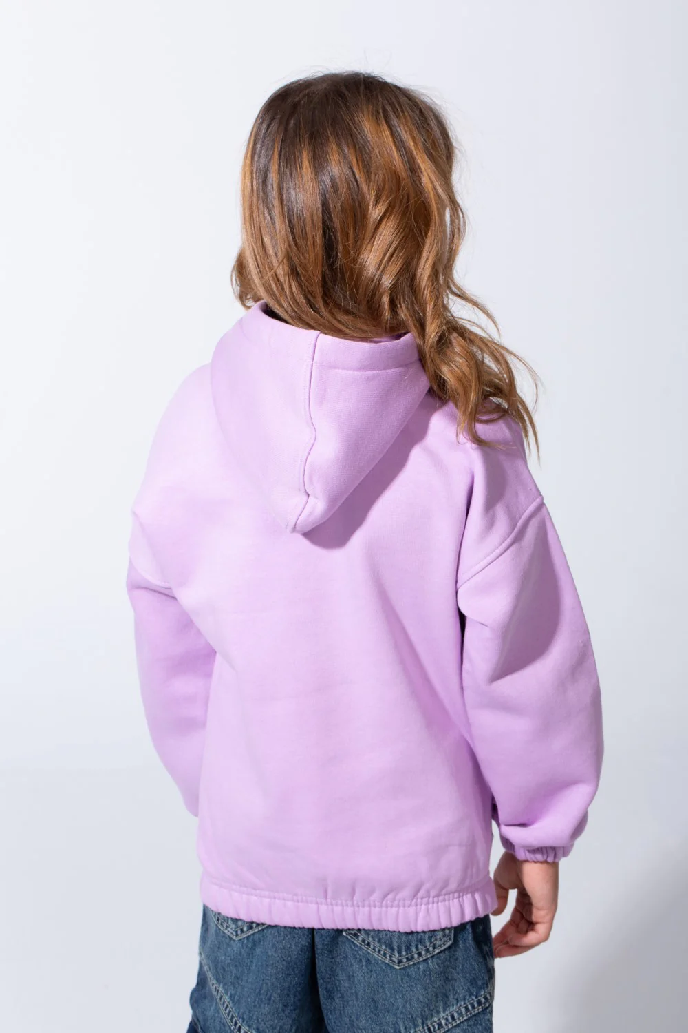 Girl's Slim Fit Elasticated Cuffs And Waistband Long Sleeve Printed Hooded Daily Wear Melton Sweatshirt - Image 10