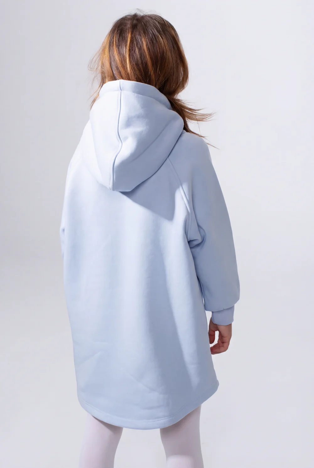 Girl's Slim Fit Long-Sleeve Playful Graphic Print Cozy Casual Melton Hooded Sweatshirt - Image 3