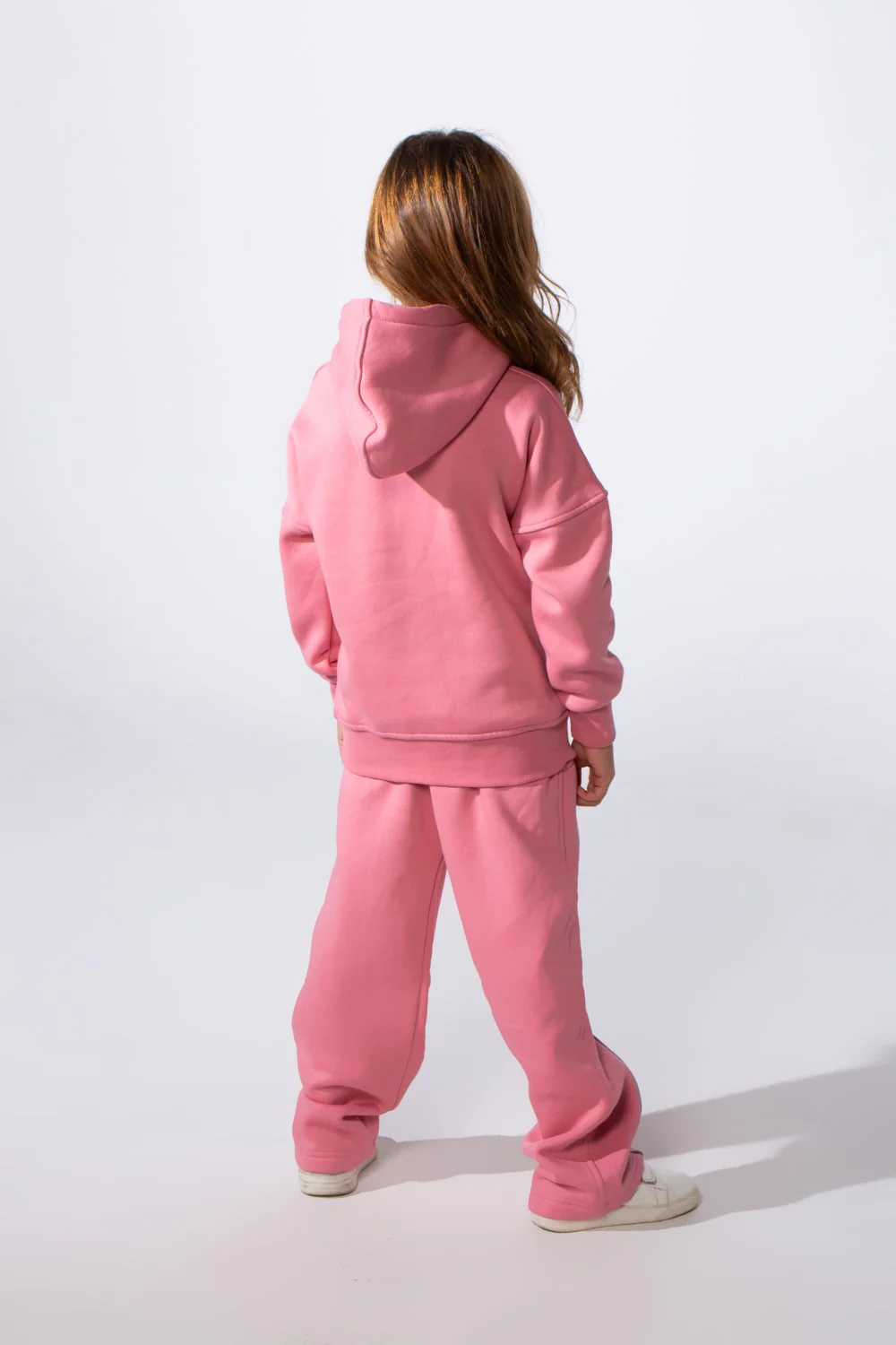 Girl's Slim Fit Two-Piece Tracksuit Set Milton Fabric With Front Kangaroo Pockets Daily Wear Outfit - Image 2
