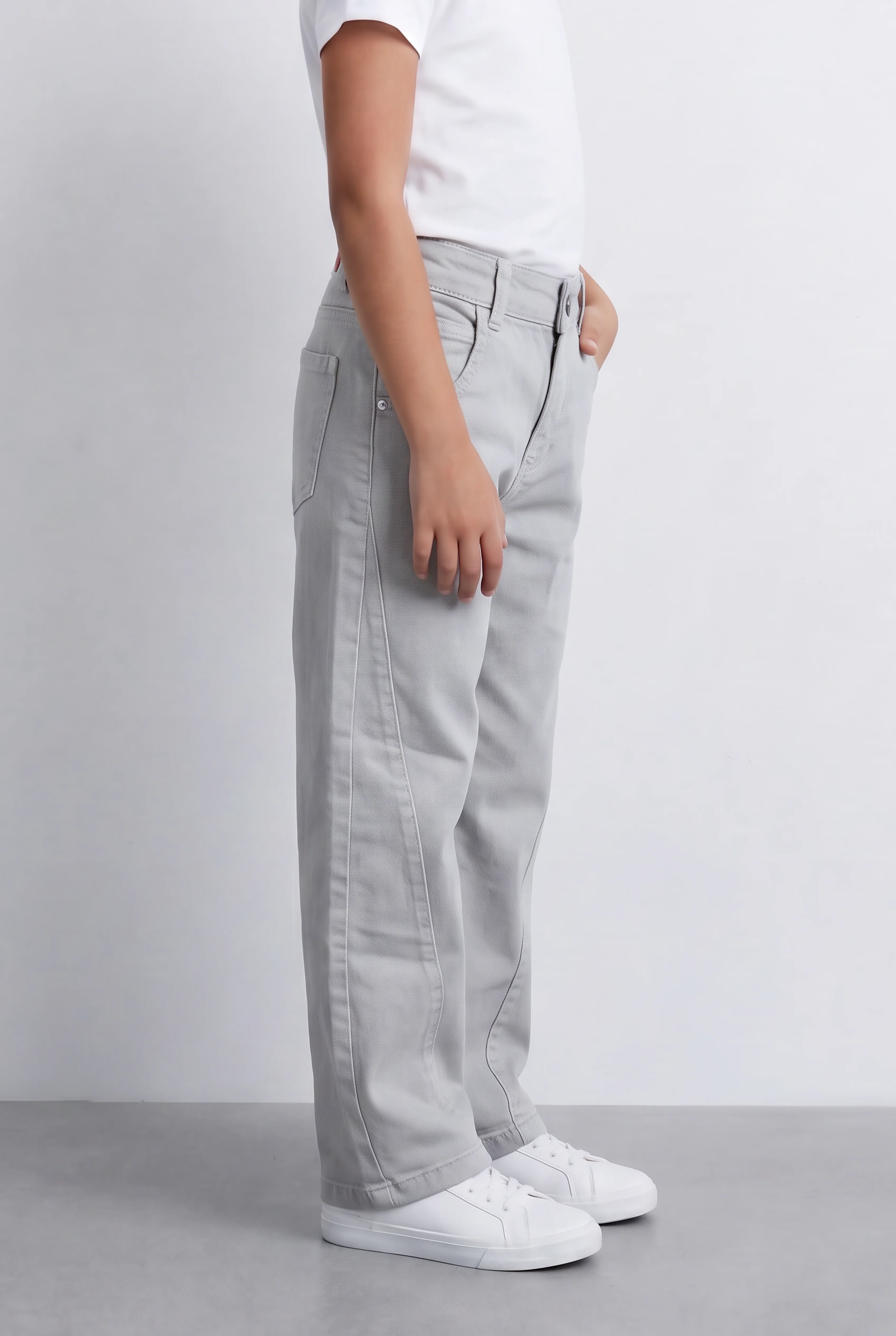 Girl's Slouchy Boyfriend Jeans Pants Oversized Barrel Leg with Used Effect Tomato Store - Image 20
