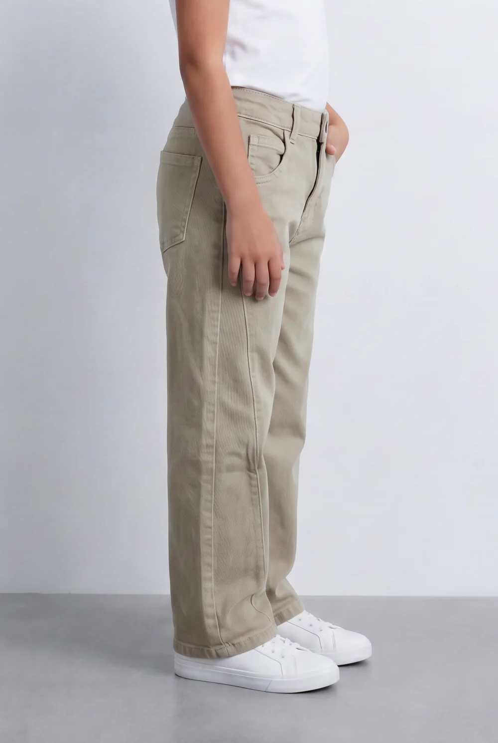 Girl's Slouchy Boyfriend Jeans Pants Oversized Barrel Leg with Used Effect Tomato Store - Image 4