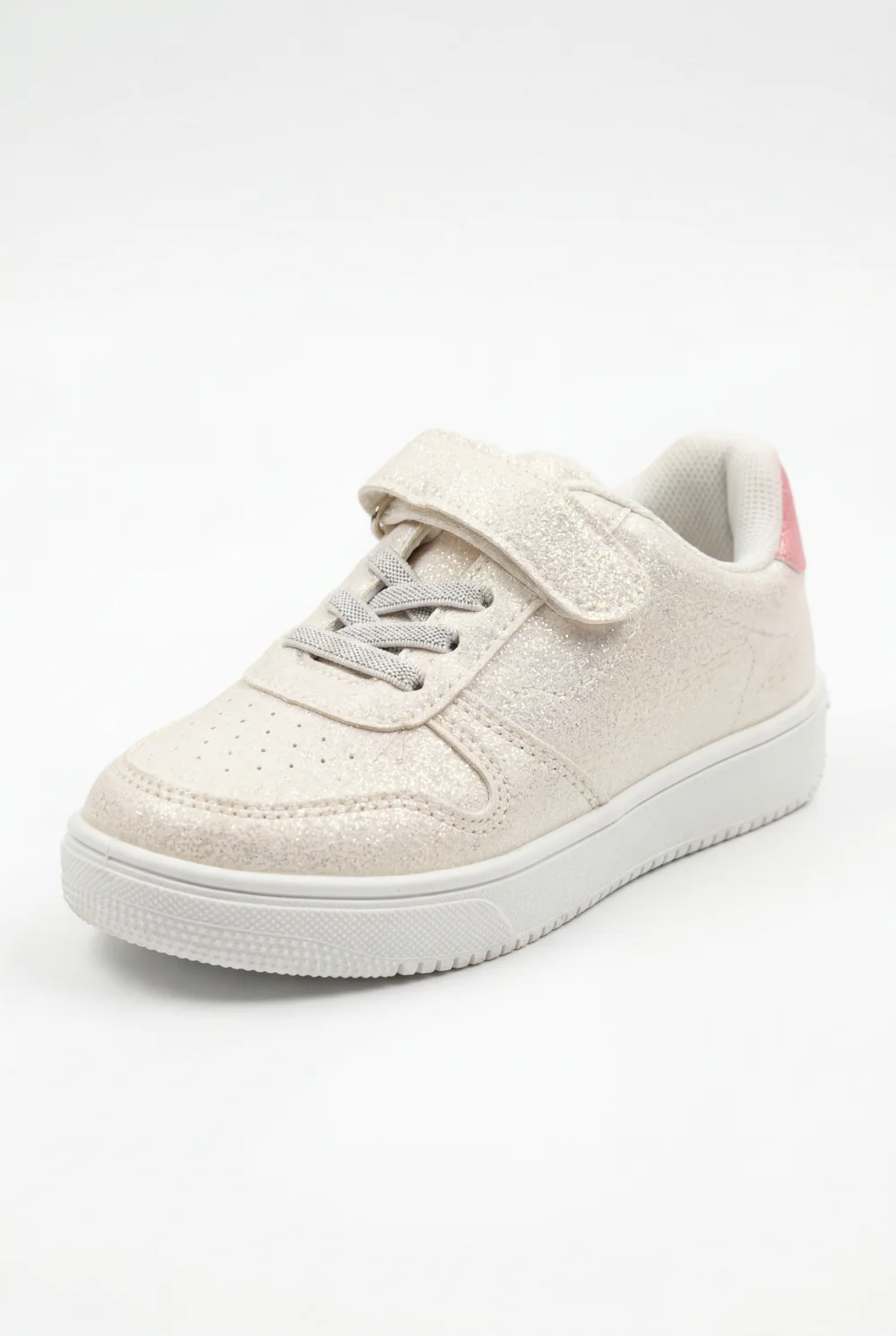 Girl's Sneakers Structured Long-Lasting Wear Hook And Loop Strap Elastic Laces Padded Collar Rubber Sole Comfy Shoes - Image 10