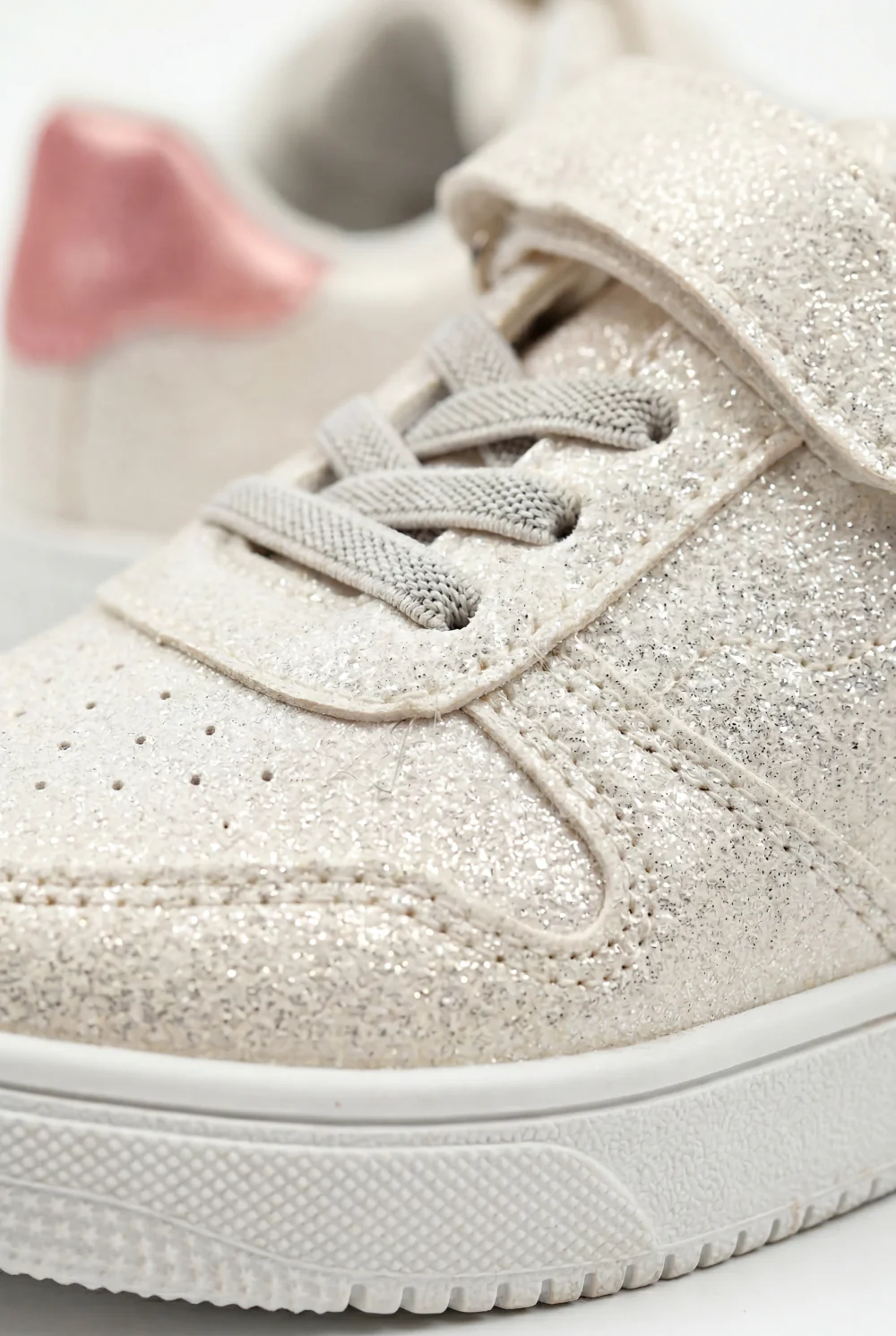 Girl's Sneakers Structured Long-Lasting Wear Hook And Loop Strap Elastic Laces Padded Collar Rubber Sole Comfy Shoes - Image 11