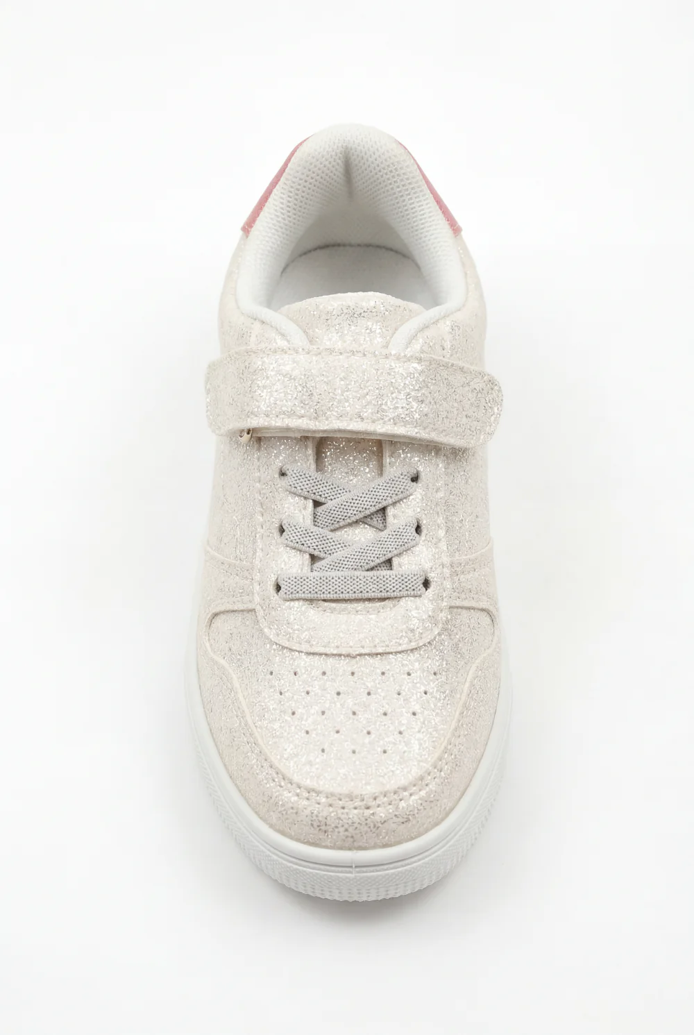 Girl's Sneakers Structured Long-Lasting Wear Hook And Loop Strap Elastic Laces Padded Collar Rubber Sole Comfy Shoes - Image 12