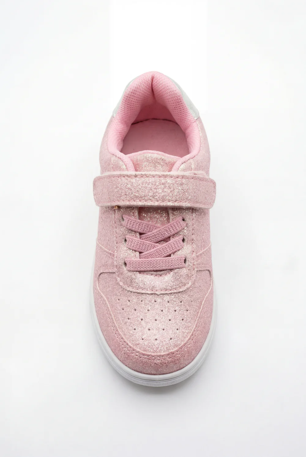 Girl's Sneakers Structured Long-Lasting Wear Hook And Loop Strap Elastic Laces Padded Collar Rubber Sole Comfy Shoes - Image 8