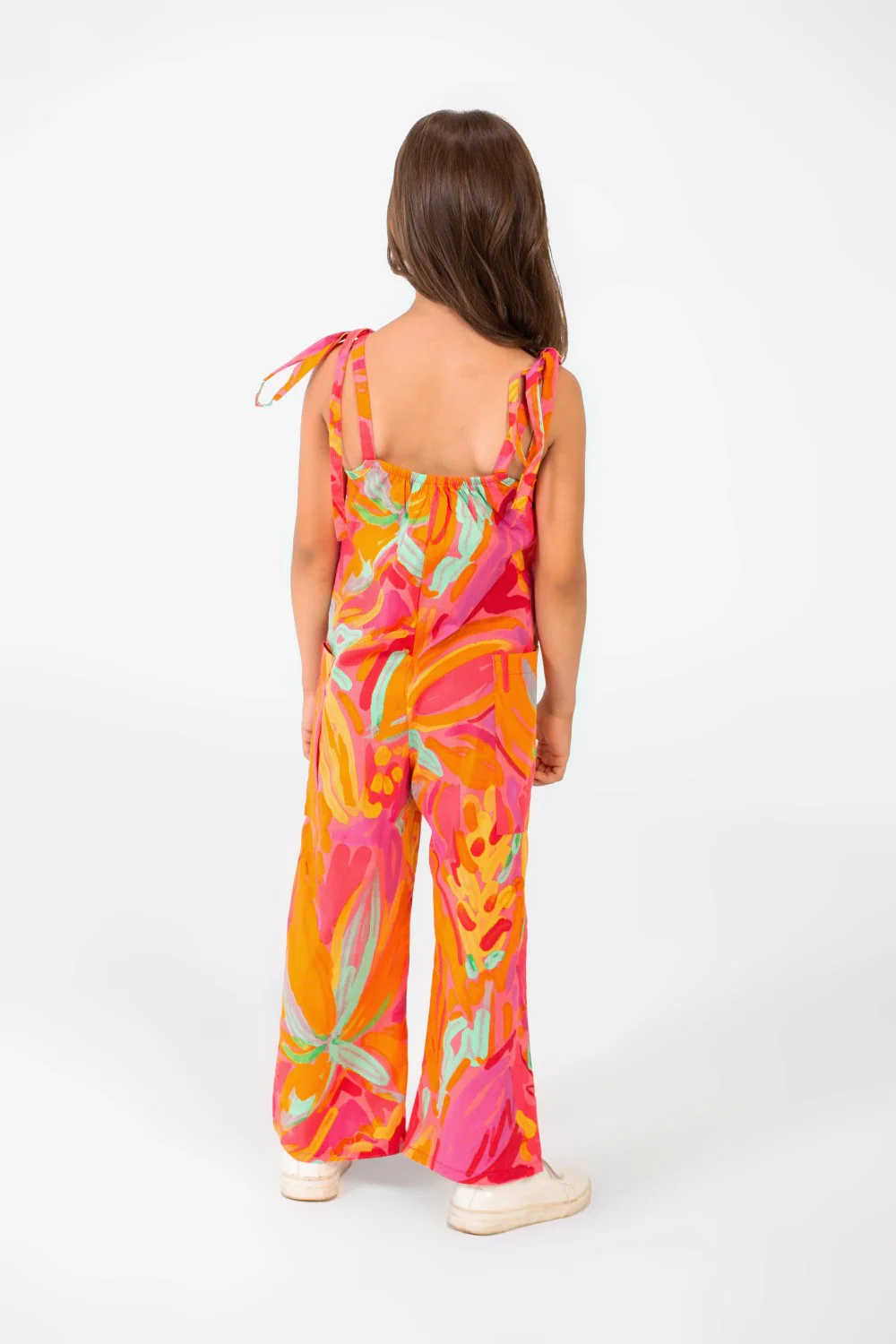 Girl's Summer Jumpsuit Printed Fabric In Distinctive Summer Colors - Image 6