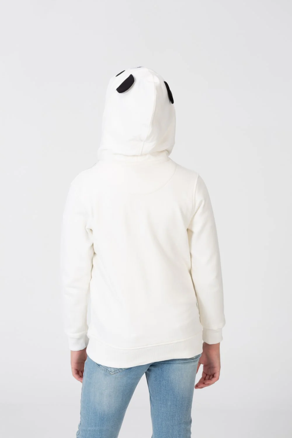 Girl's Sweatshirt With A Hood And A Front Zipper - Image 10