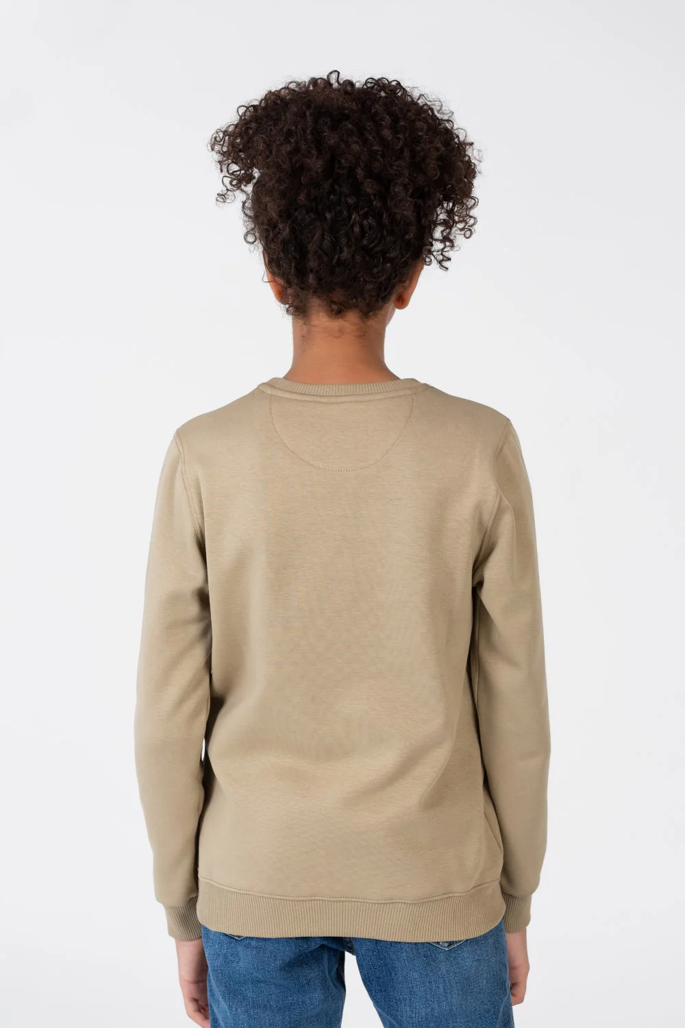 Girl's Sweatshirt With A Round Neck And A Print On The Front - Image 6