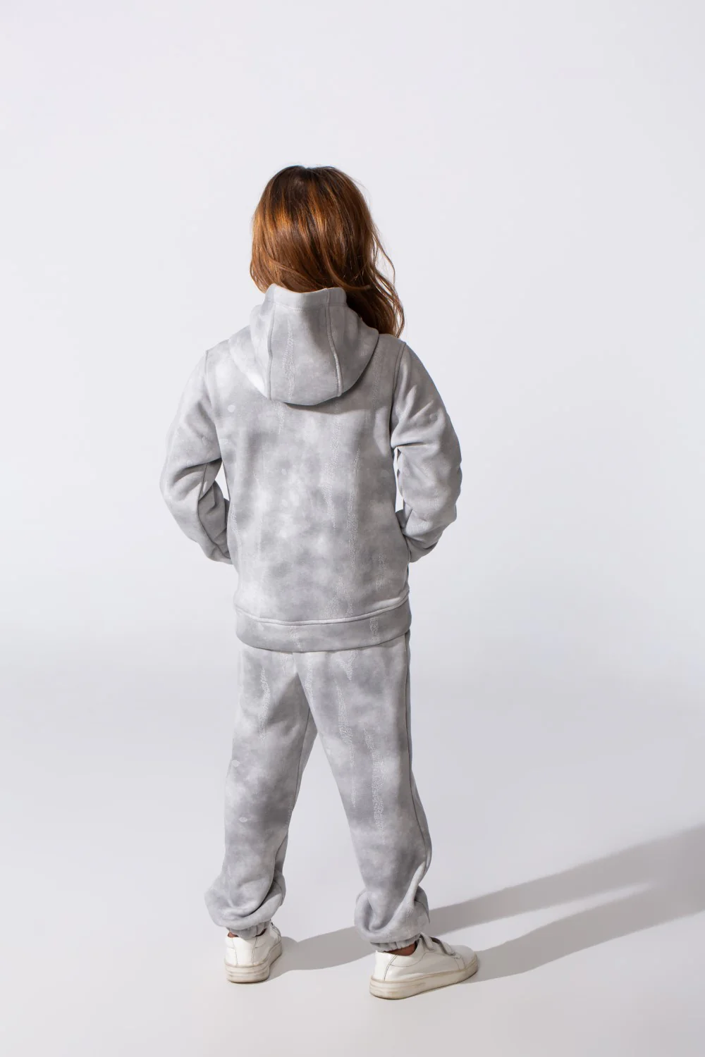 Girl's Tie Dye Slim Fit Melton Comfortable Outfit Set - Image 2