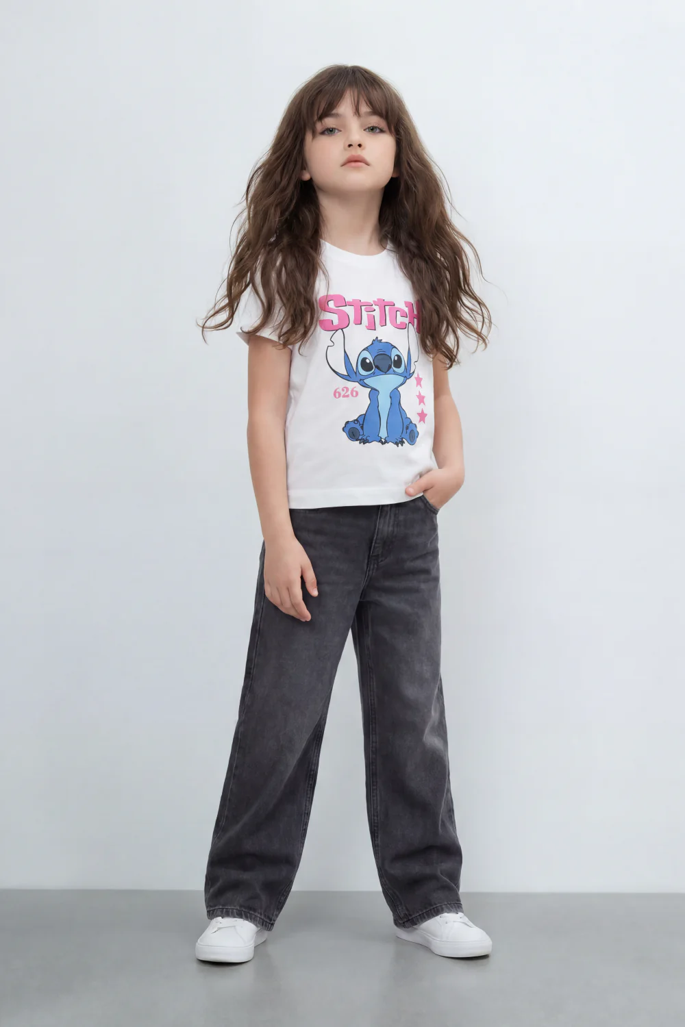 Girls’ Tomato Store Galaxy Buddy T Shirt Front Cartoon Mascot Print With Puffy Shadow Typography 626 Number Detail Star Artwork Plain Slim Fit - Image 11