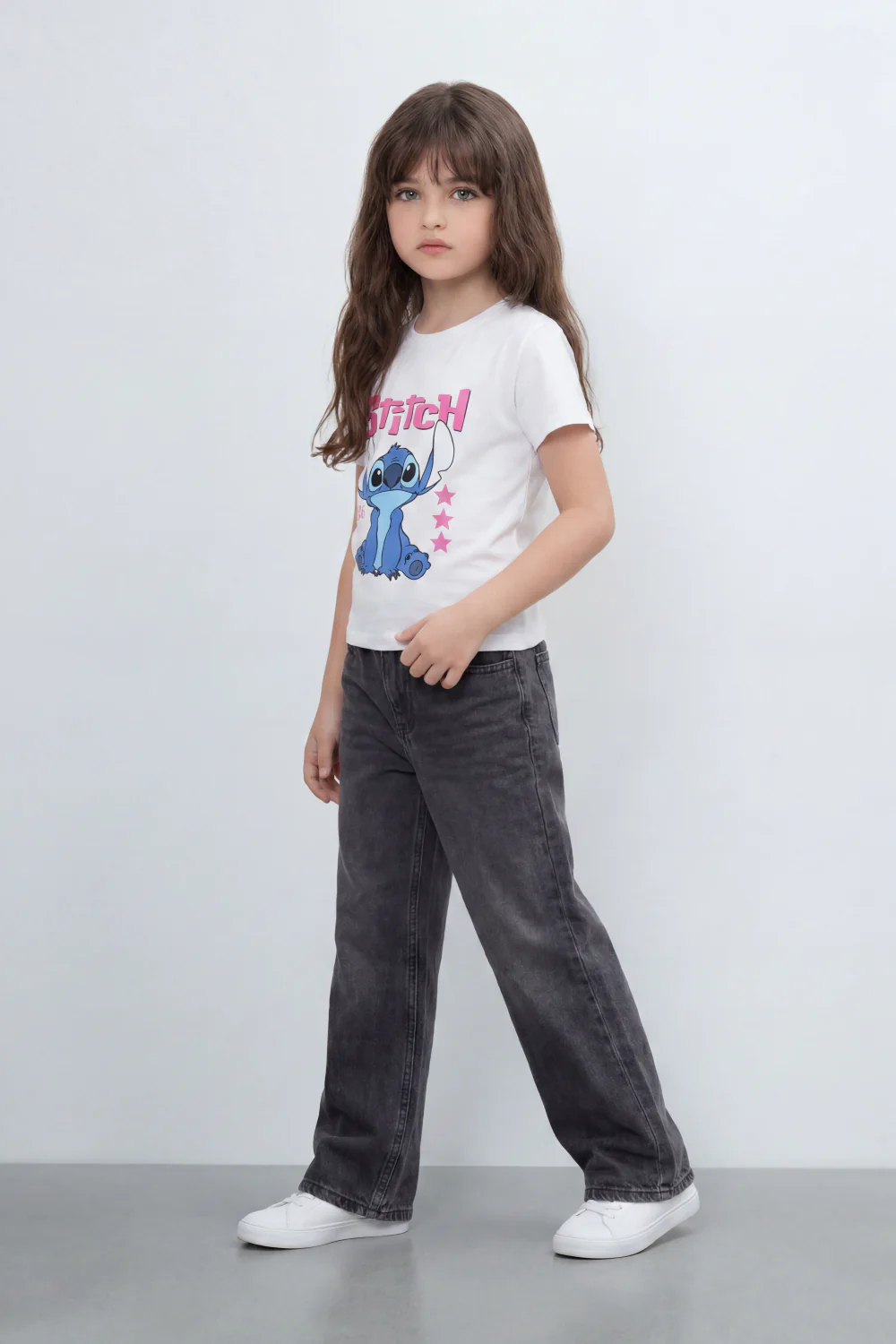Girls’ Tomato Store Galaxy Buddy T Shirt Front Cartoon Mascot Print With Puffy Shadow Typography 626 Number Detail Star Artwork Plain Slim Fit - Image 12