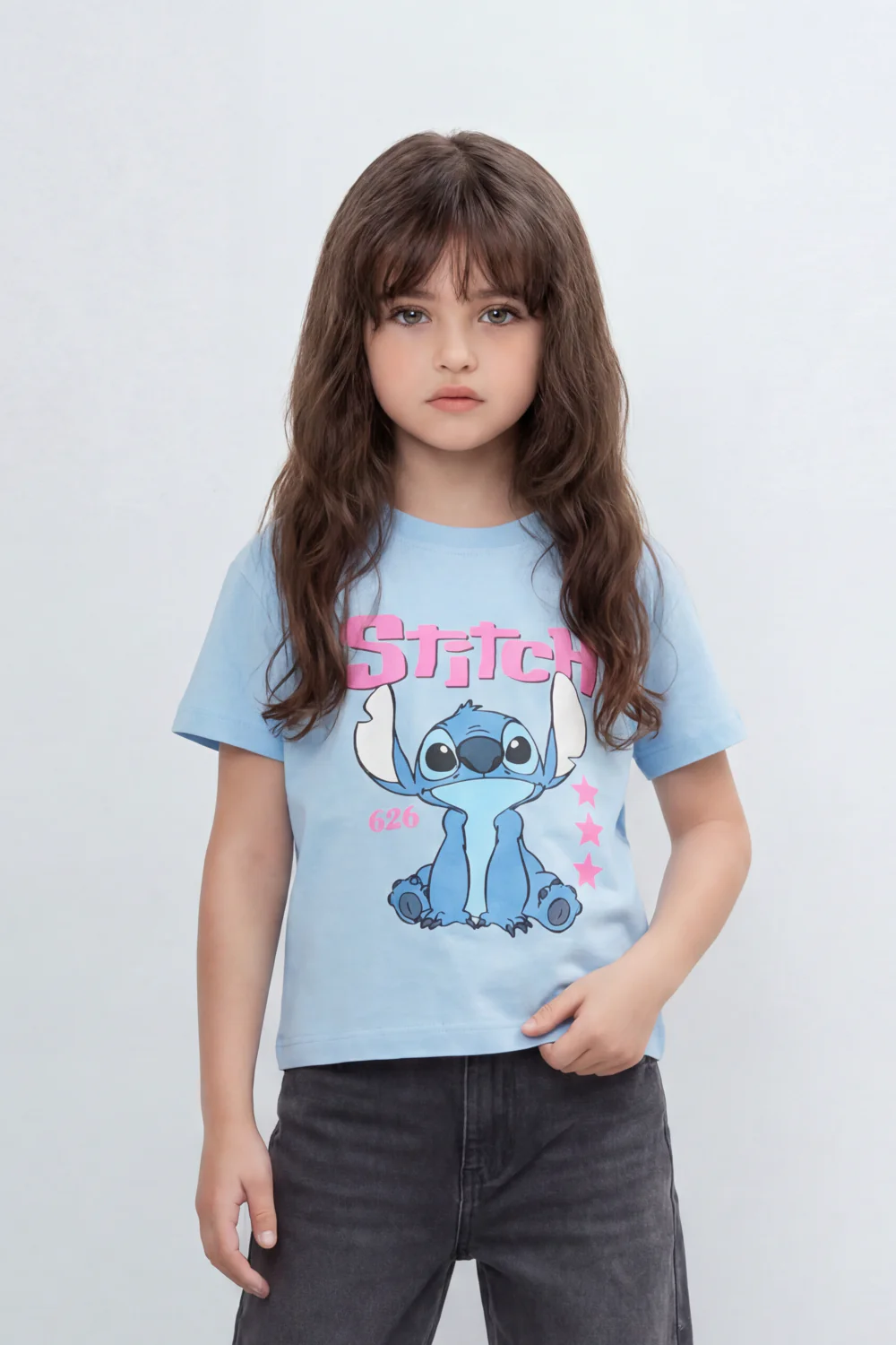 Girls’ Tomato Store Galaxy Buddy T Shirt Front Cartoon Mascot Print With Puffy Shadow Typography 626 Number Detail Star Artwork Plain Slim Fit - Image 5